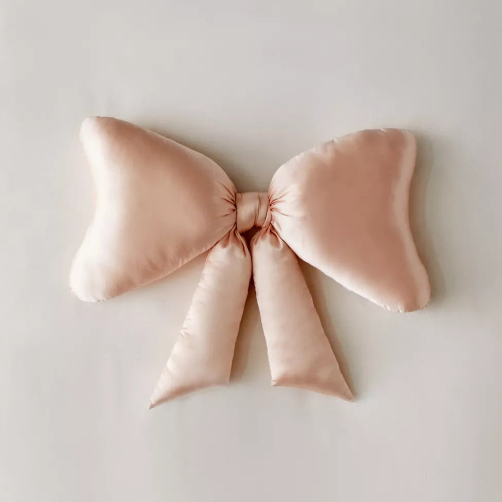 dorm bow throw pillow