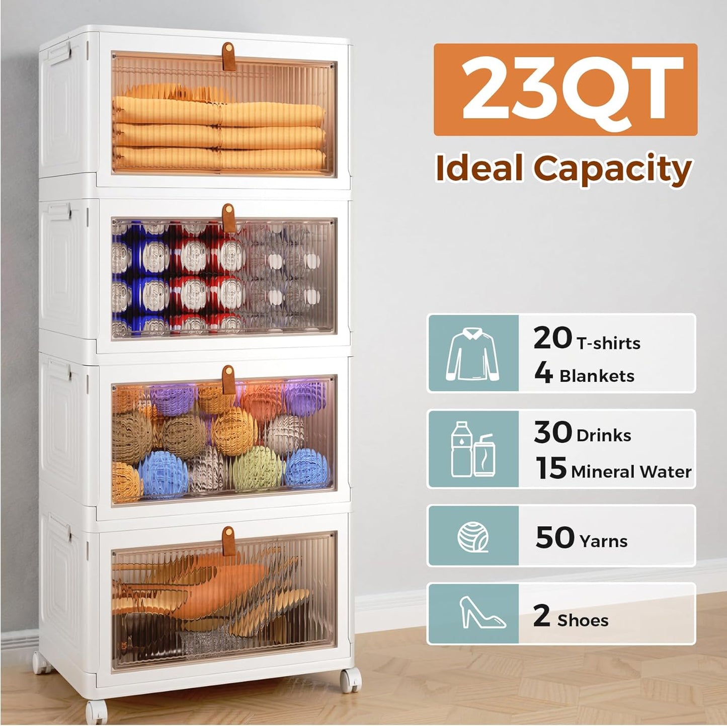 dorm stackable storage bins