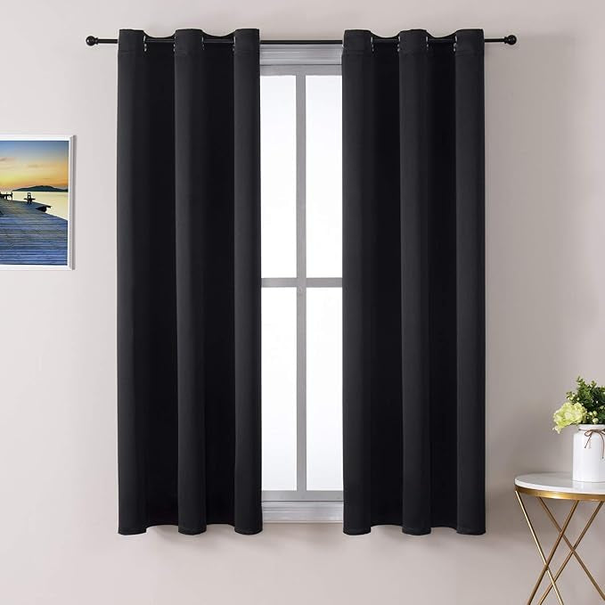 short dorm black out curtains 