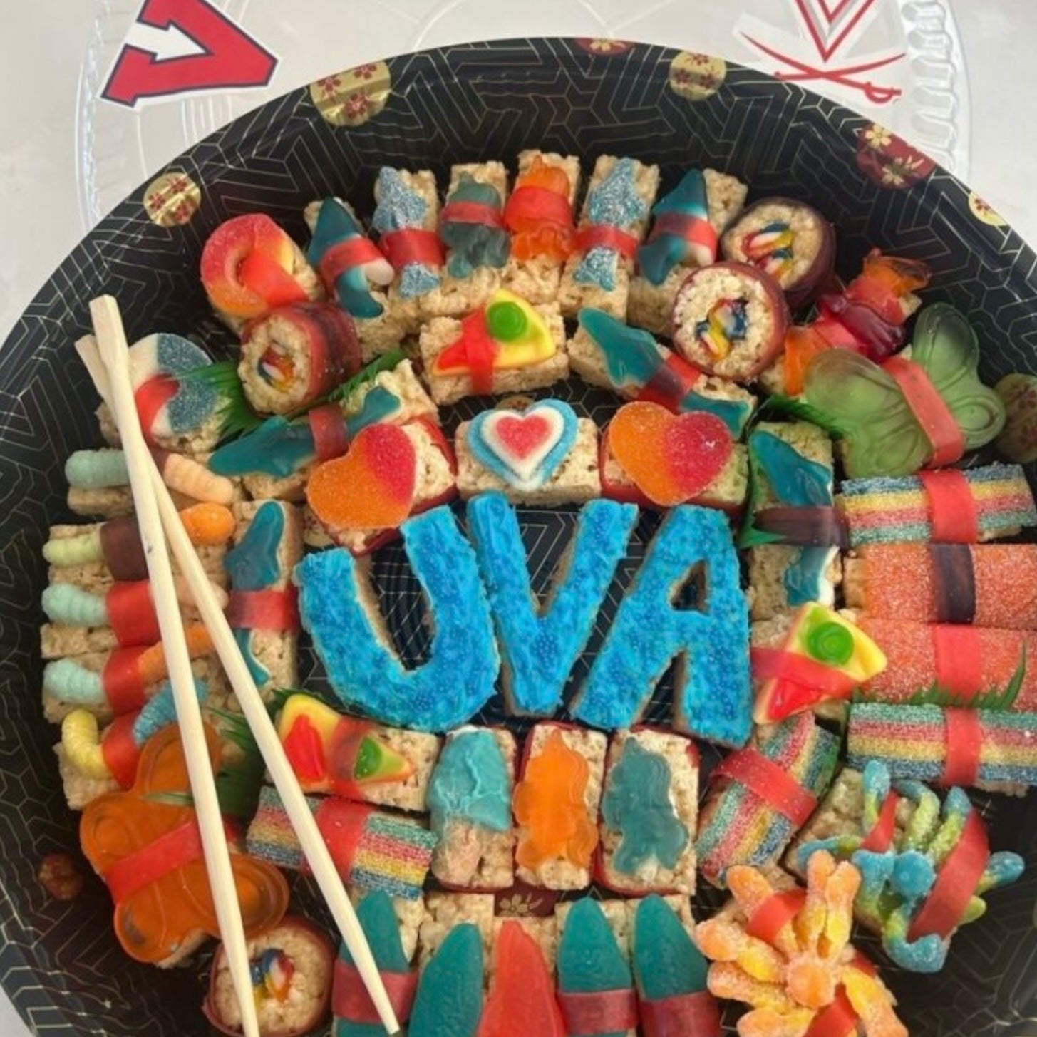 Sushi college candy board