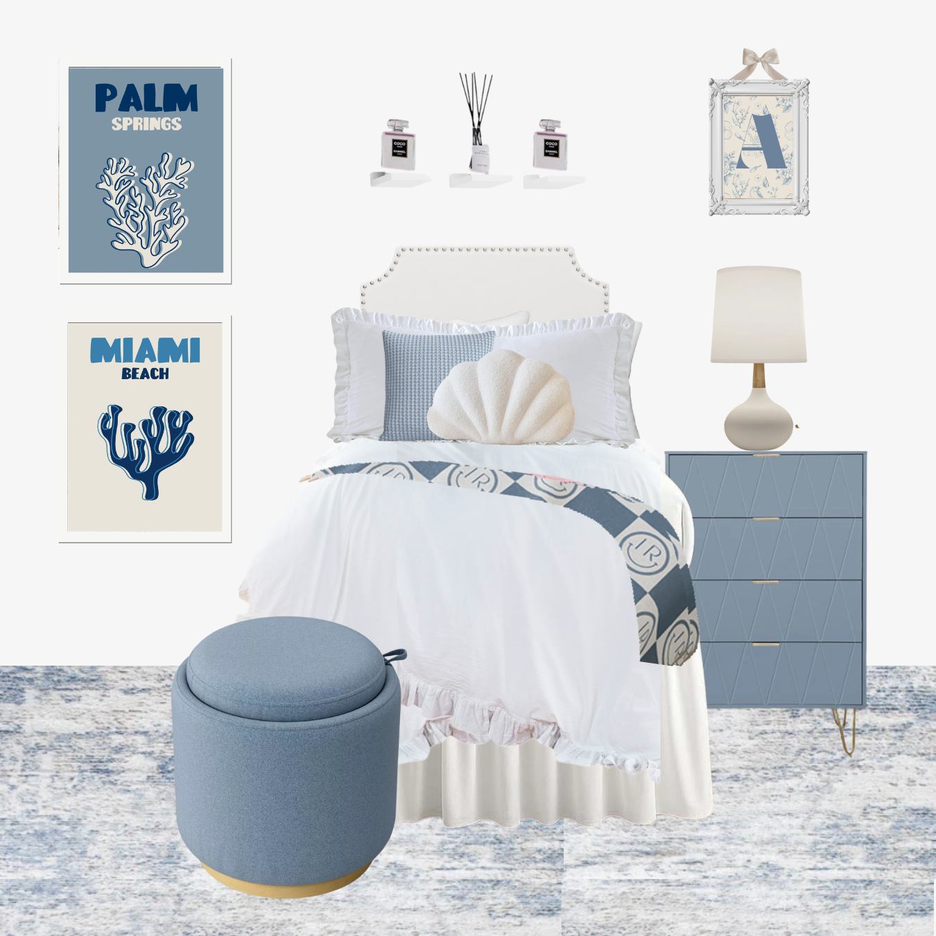 Coastal Dorm Decor