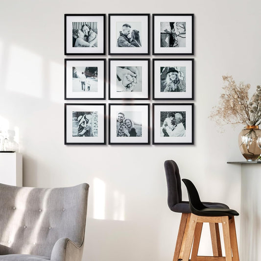 Set of 9 frames for dorm decor