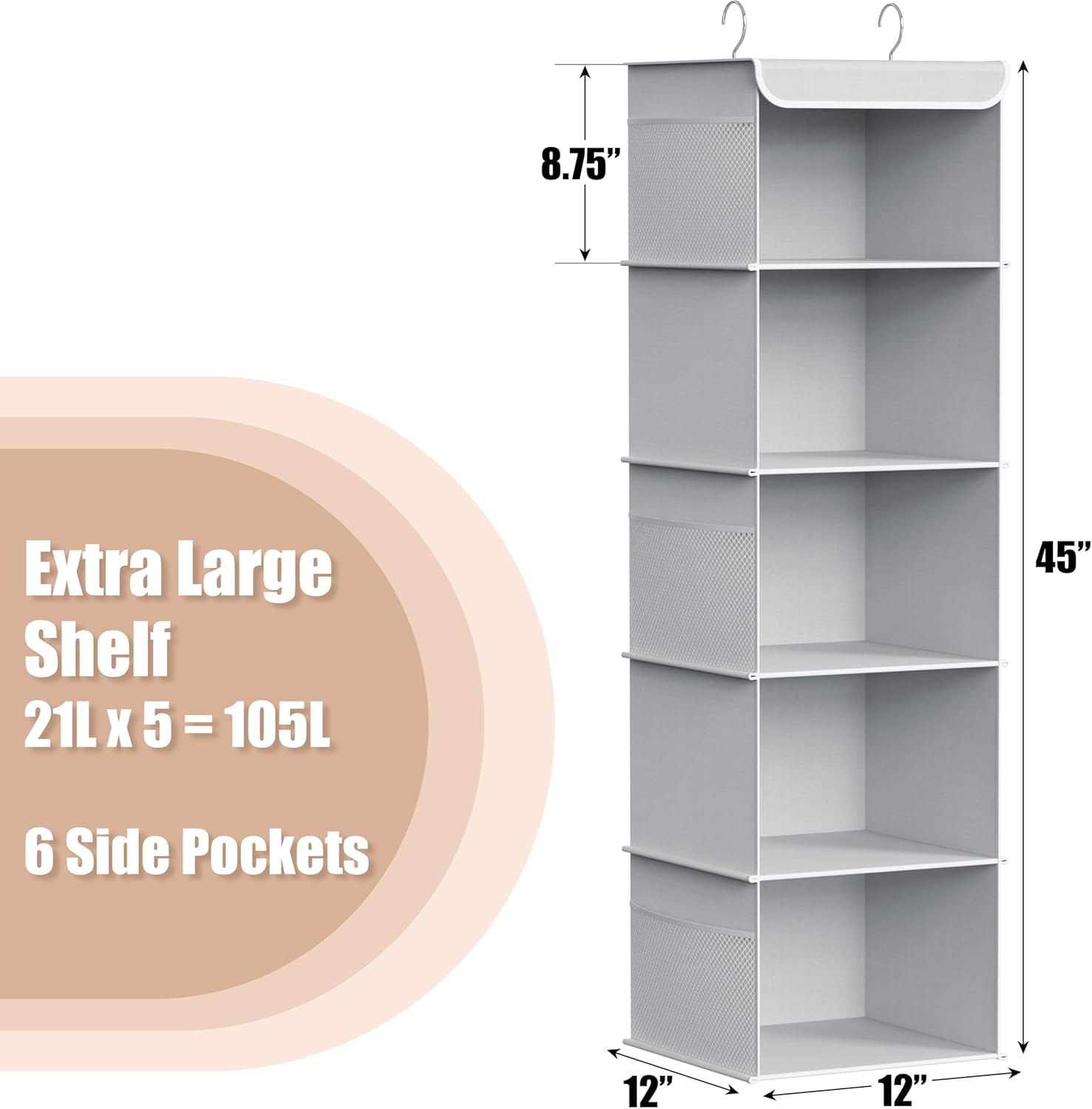 Dorm Hanging Shelves