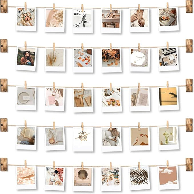 picture frame wall collage for dorm room