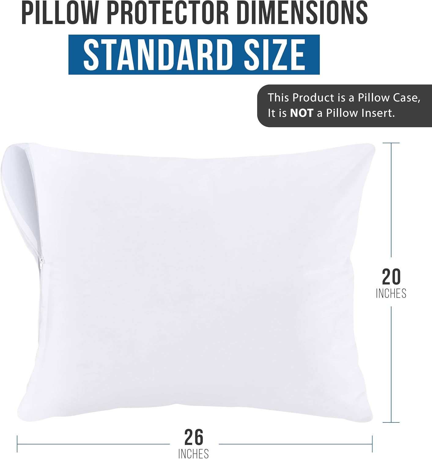 college bedding essentials, allergy-proof pillow cover, waterproof pillow protector for dorm pillows