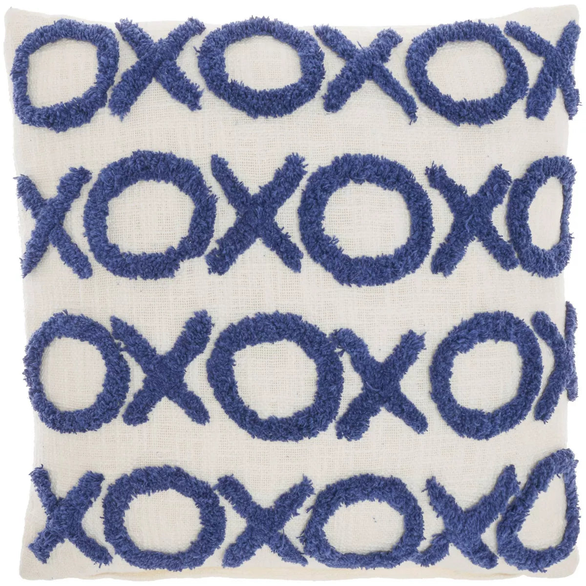 Dorm navy xoxo throw pillow