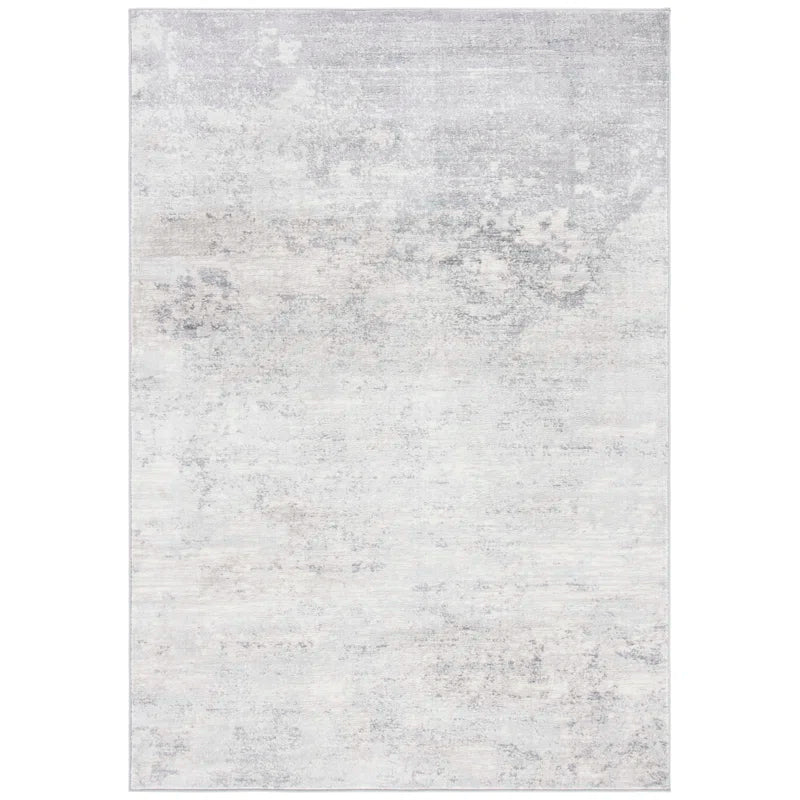RUGS: Grey Ivory Abstract Area Rug