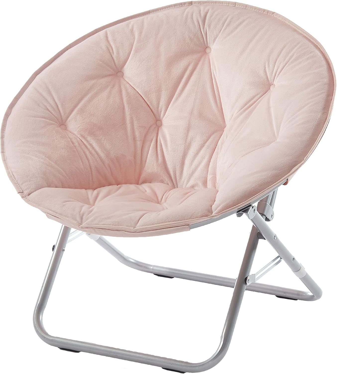 Blue aqua folding saucer chair for dorm