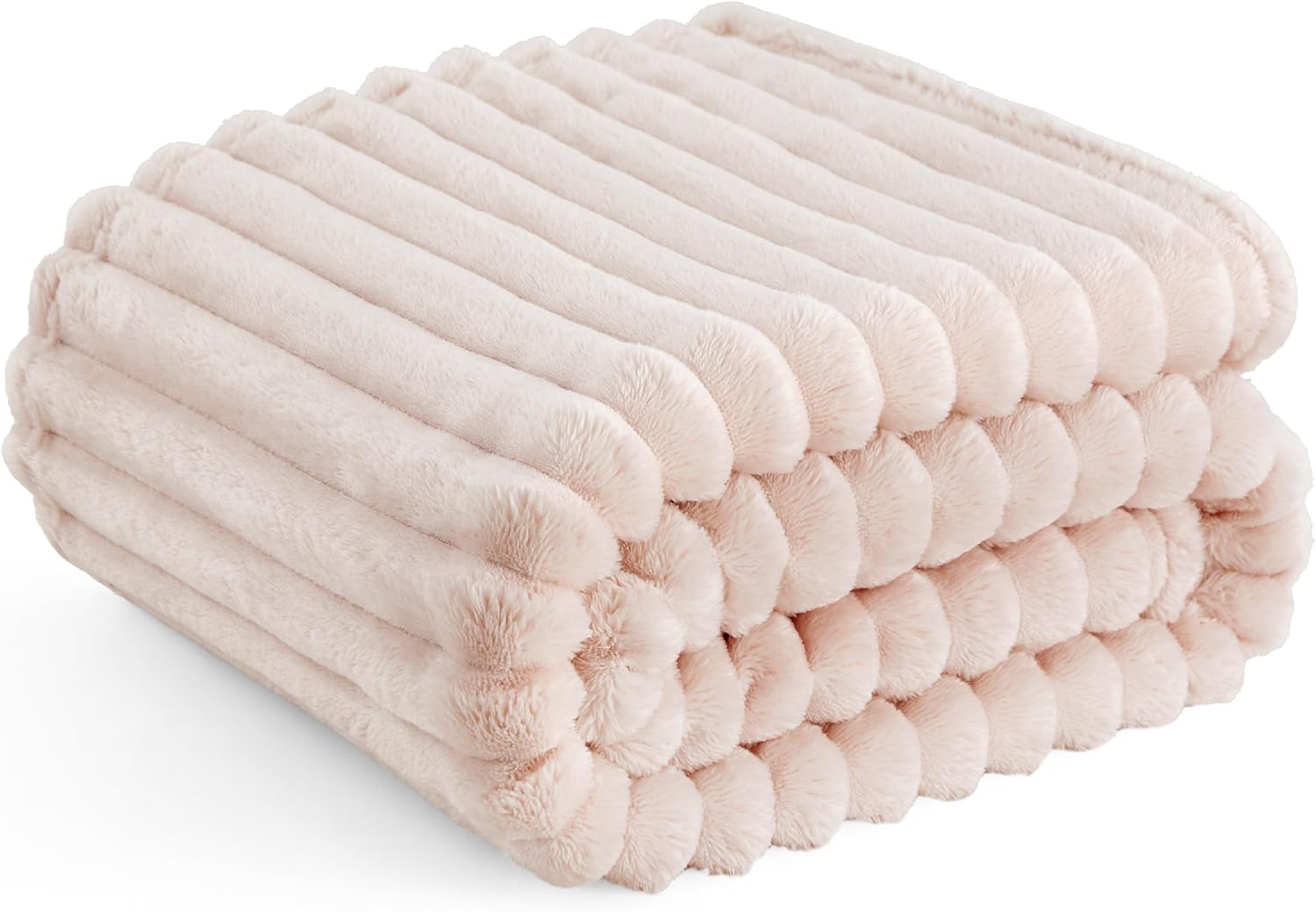 Dorm throw blanket crystal pink minky