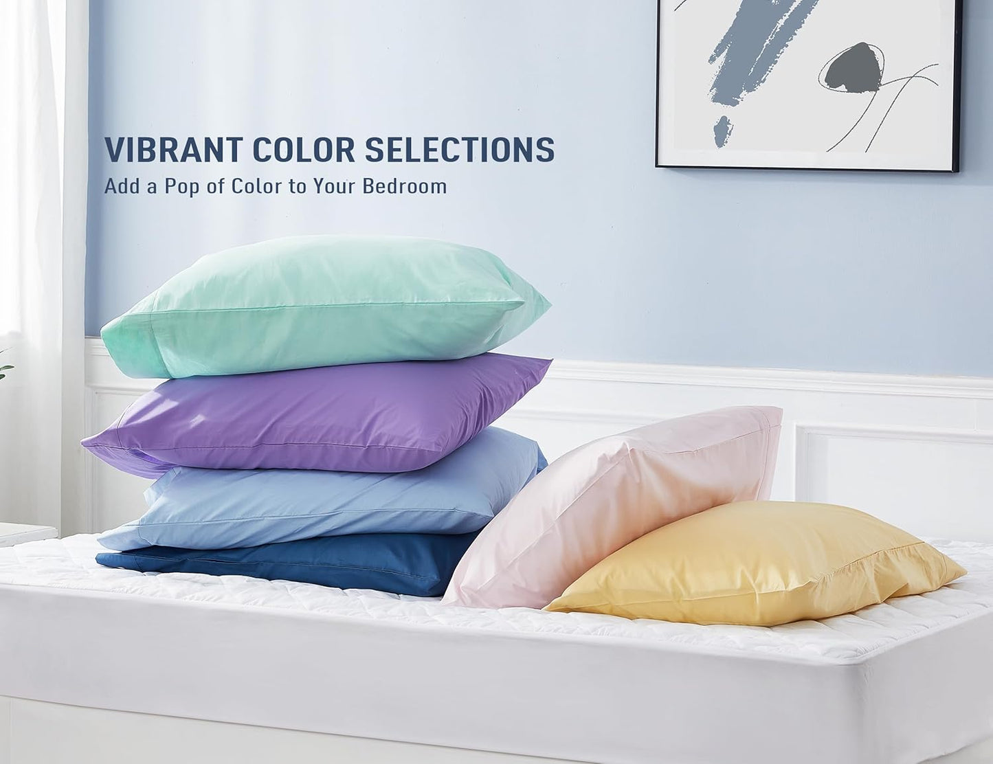 Dorm cotton pillowcases color options