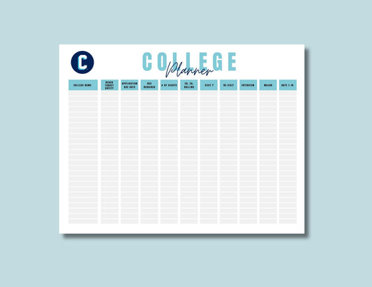 COLLEGE PLANNING CALENDAR