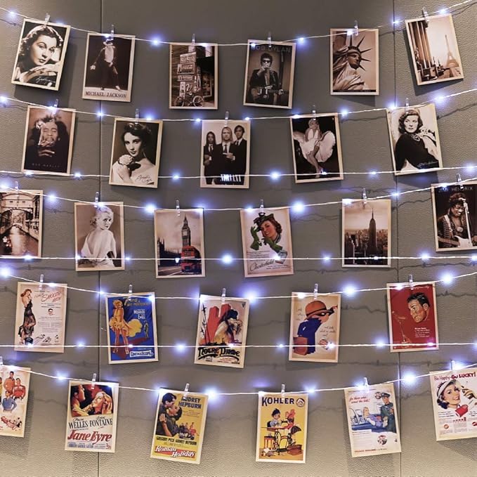 STRING LIGHTS: With clips