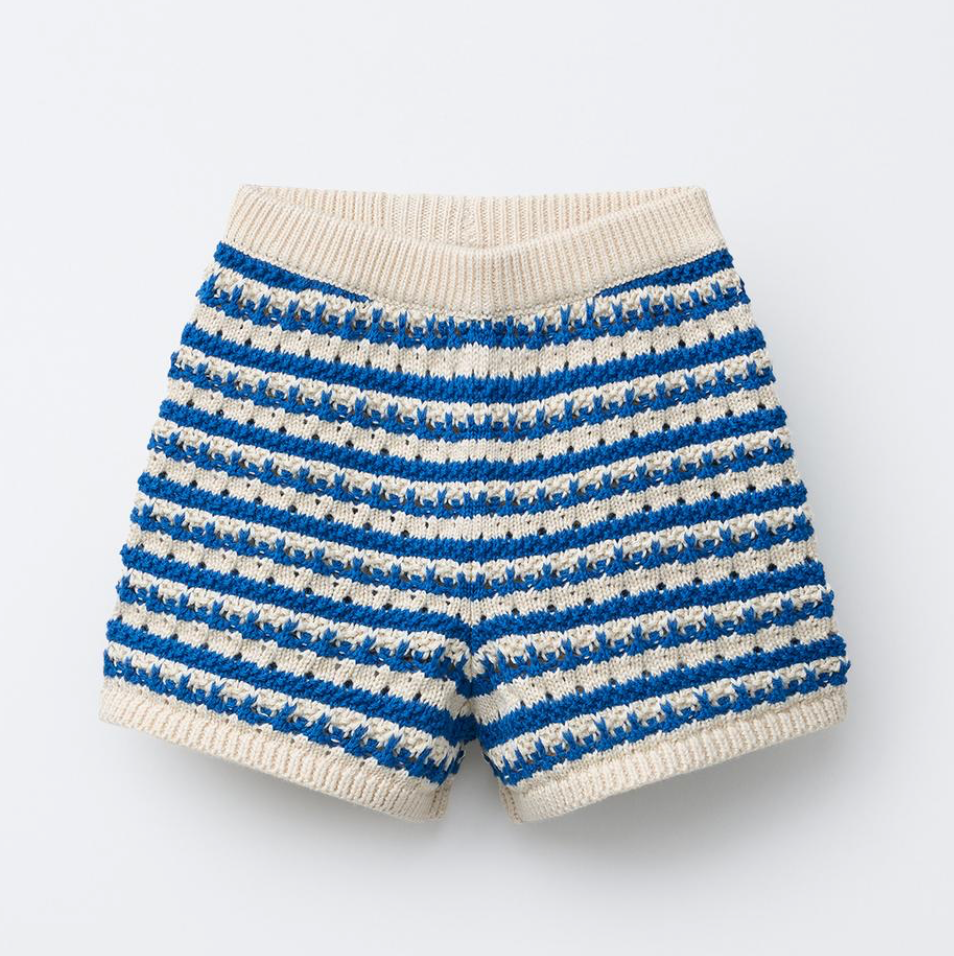 Striped Blue Shorts