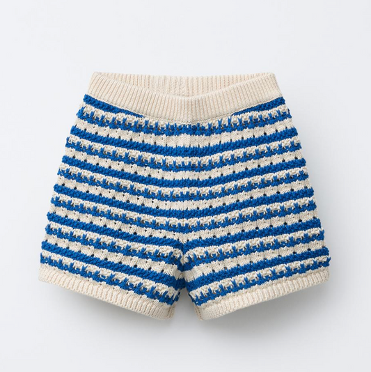 Striped Blue Shorts