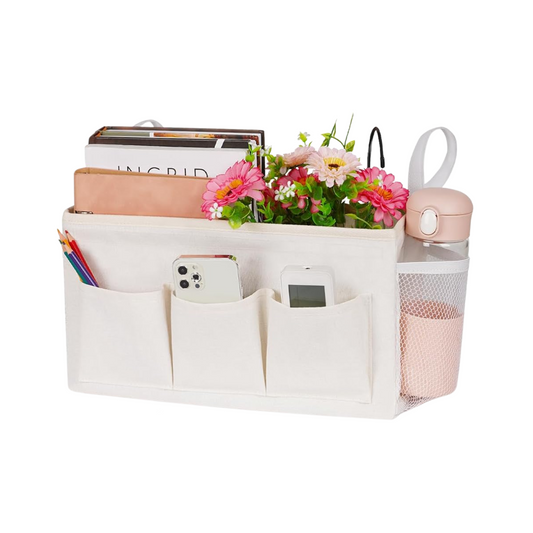 Bedside organization pouch for dorm