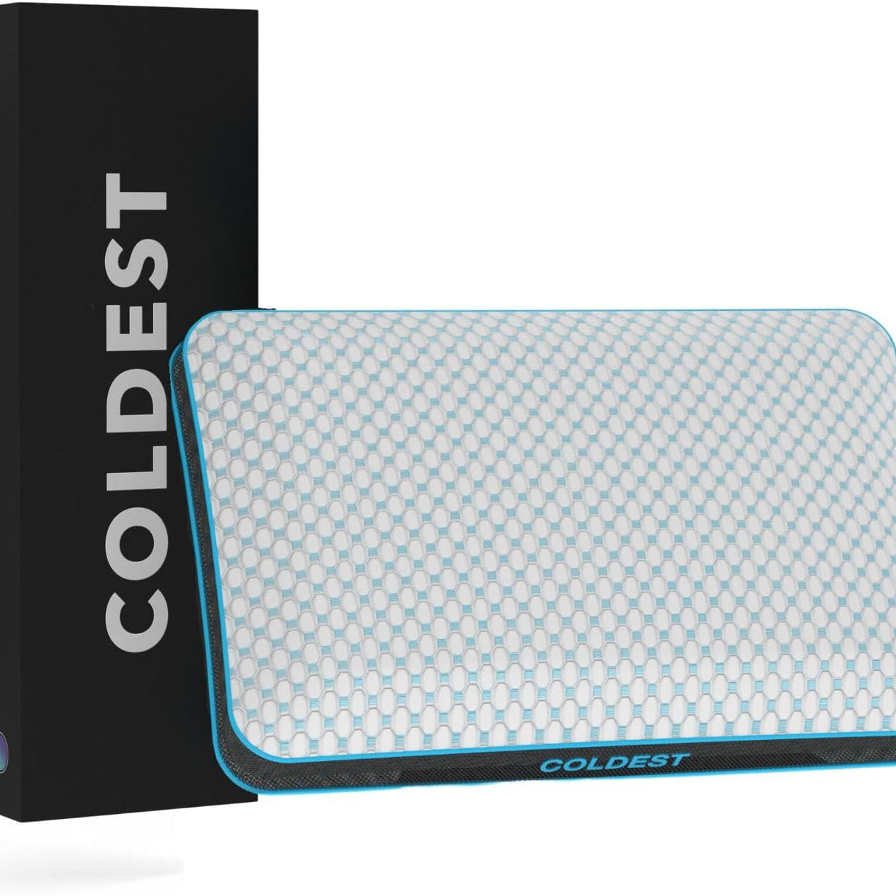 Ultra-cooling gel-infused Coldest Pillow with breathable cover, ideal for hot dorm rooms