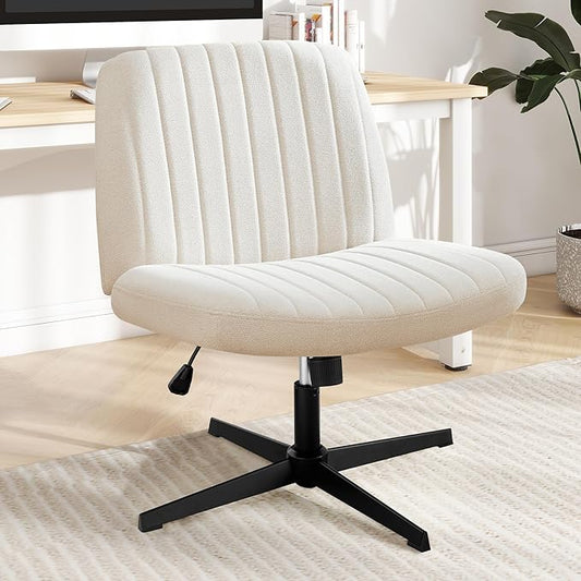 Dorm criss cross desk chair in ivory