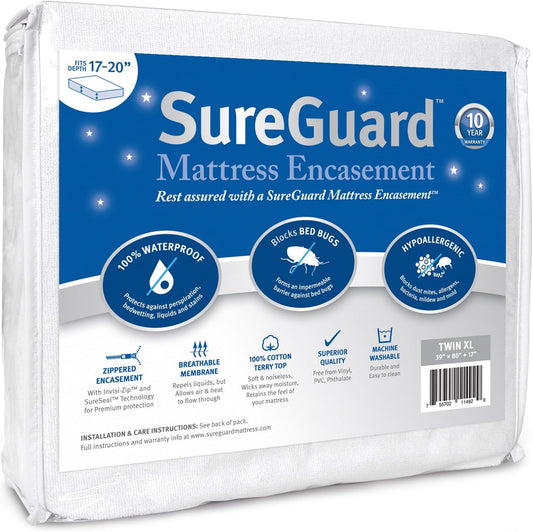 extra deep, waterproof,  mattress encasement