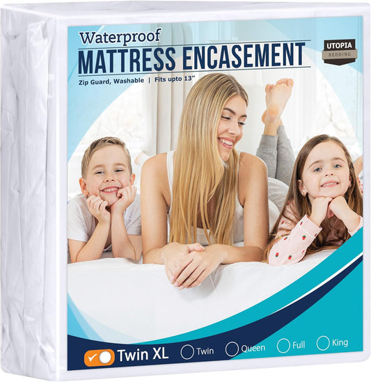 dorm, zippered, mattress protector encasement