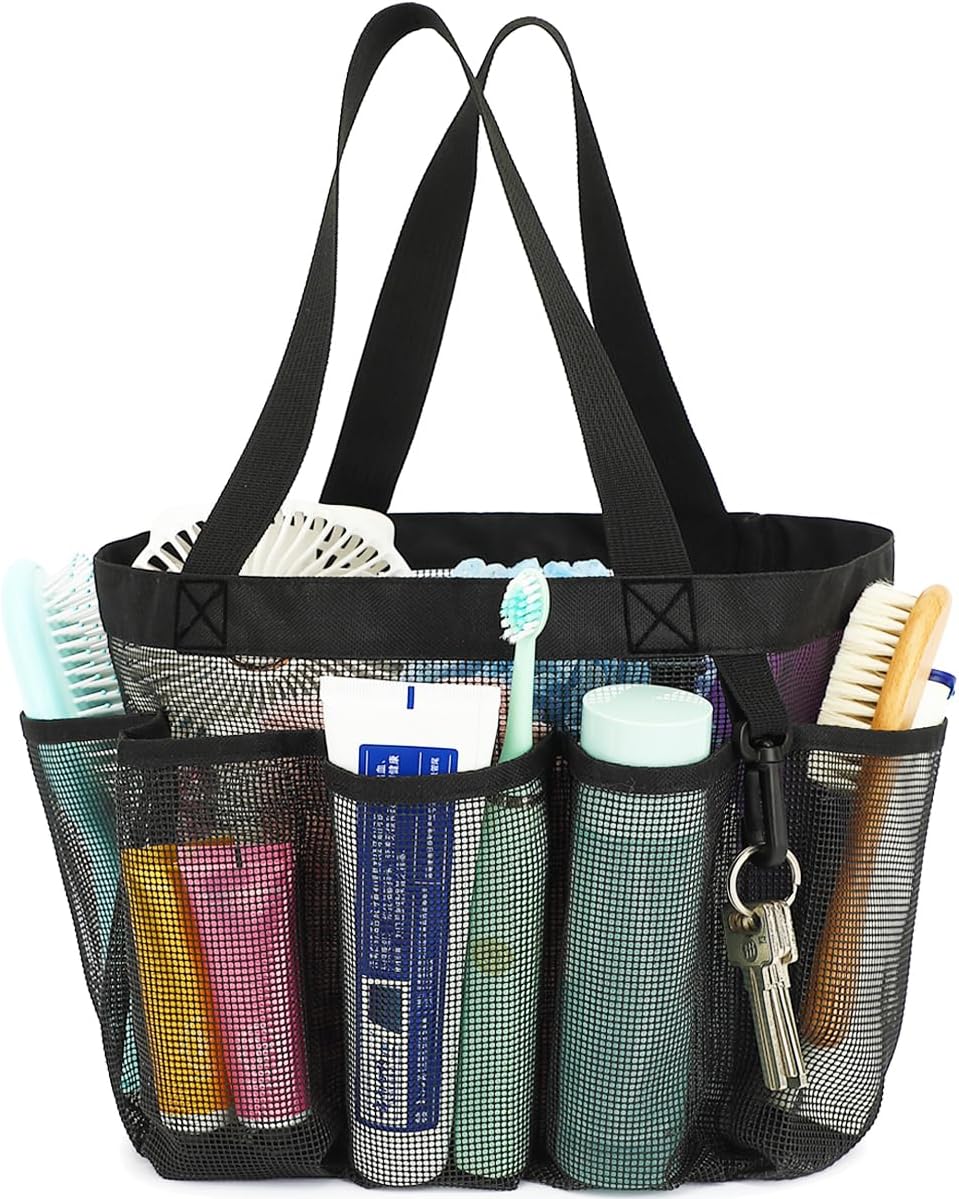 Dorm shower caddy with long handles