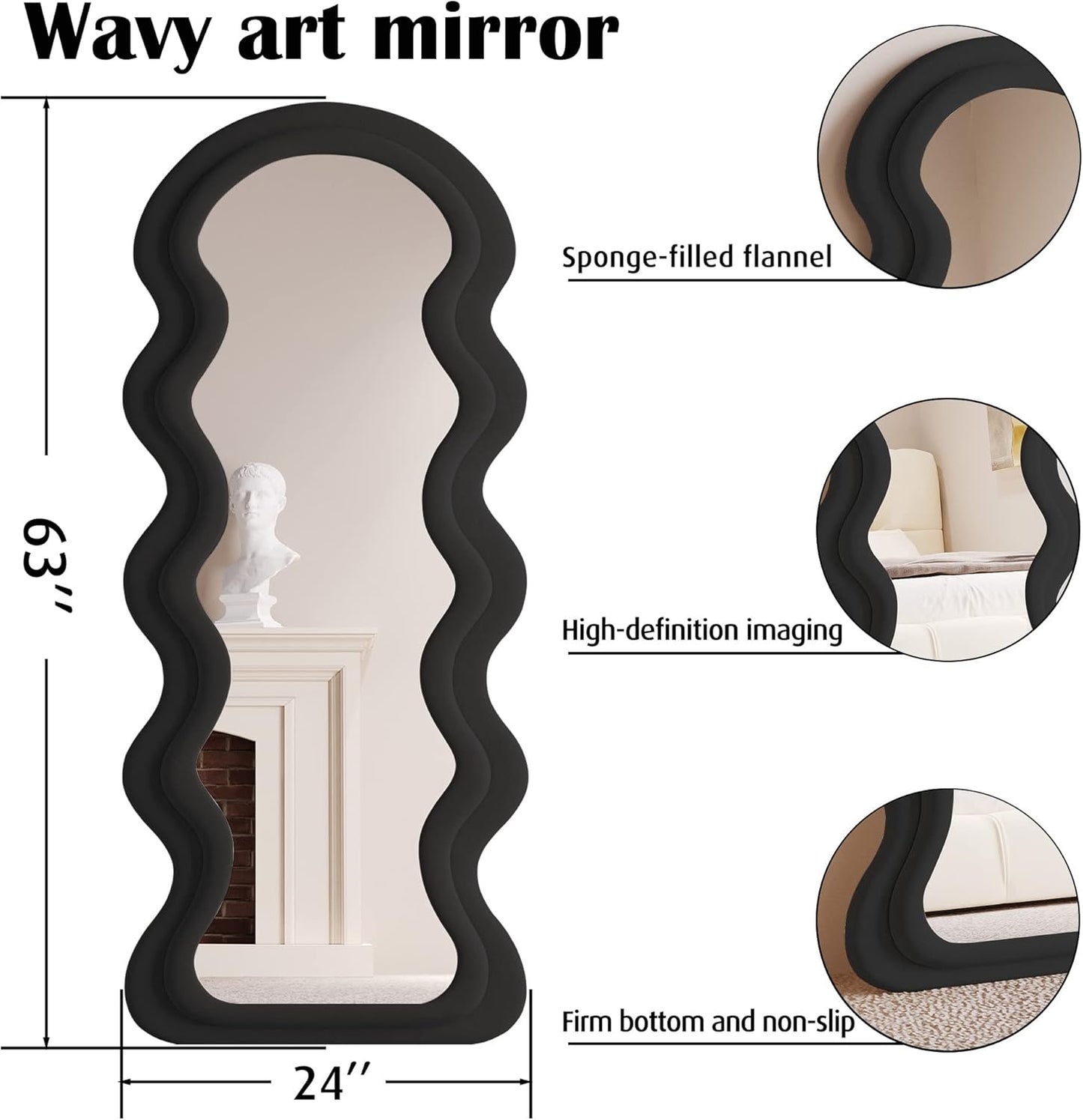 MIRROR: Full Length Wavy Arched