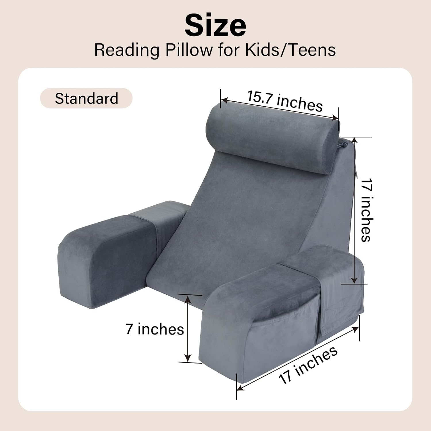 Adjustable dorm backrest pillow husband