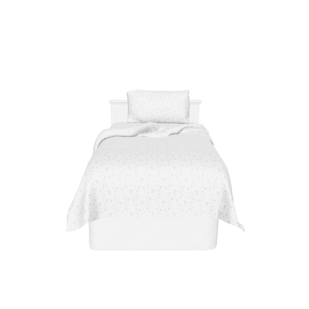 100% cotton, Target 400 thread count, sateen twin xl dorm sheets in floral 3D